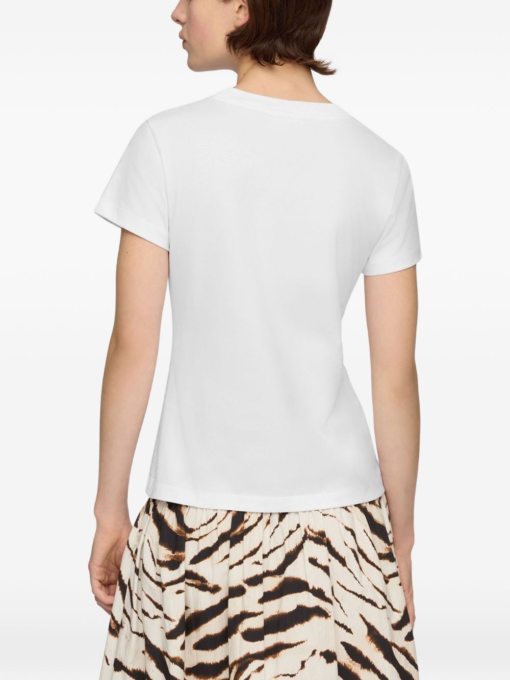 Ganni Printed Cotton T Shirt