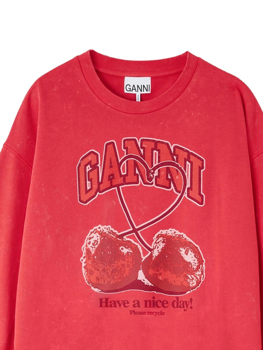 Ganni Cherry Organic Cotton Sweater