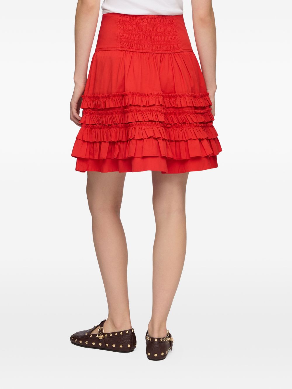 Ganni Organic Cotton Mini Skirt
