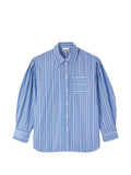 Ganni Striped Organic Cotton Shirt