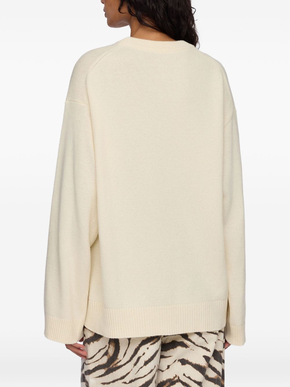 Ganni Wool Crewneck Sweater