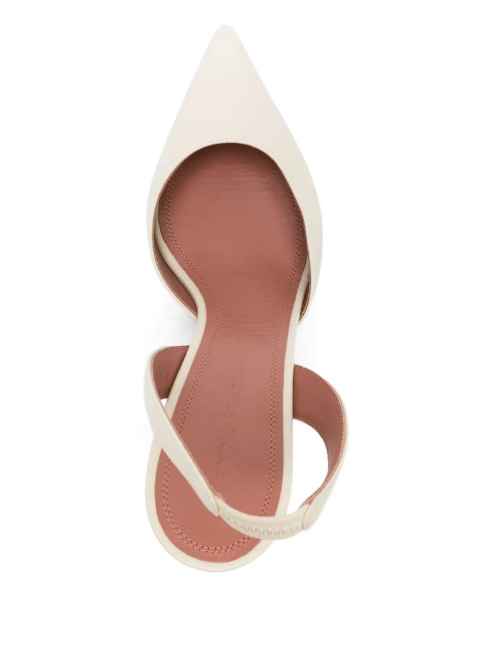Amina Muaddi Holly Leather Slingback Pumps