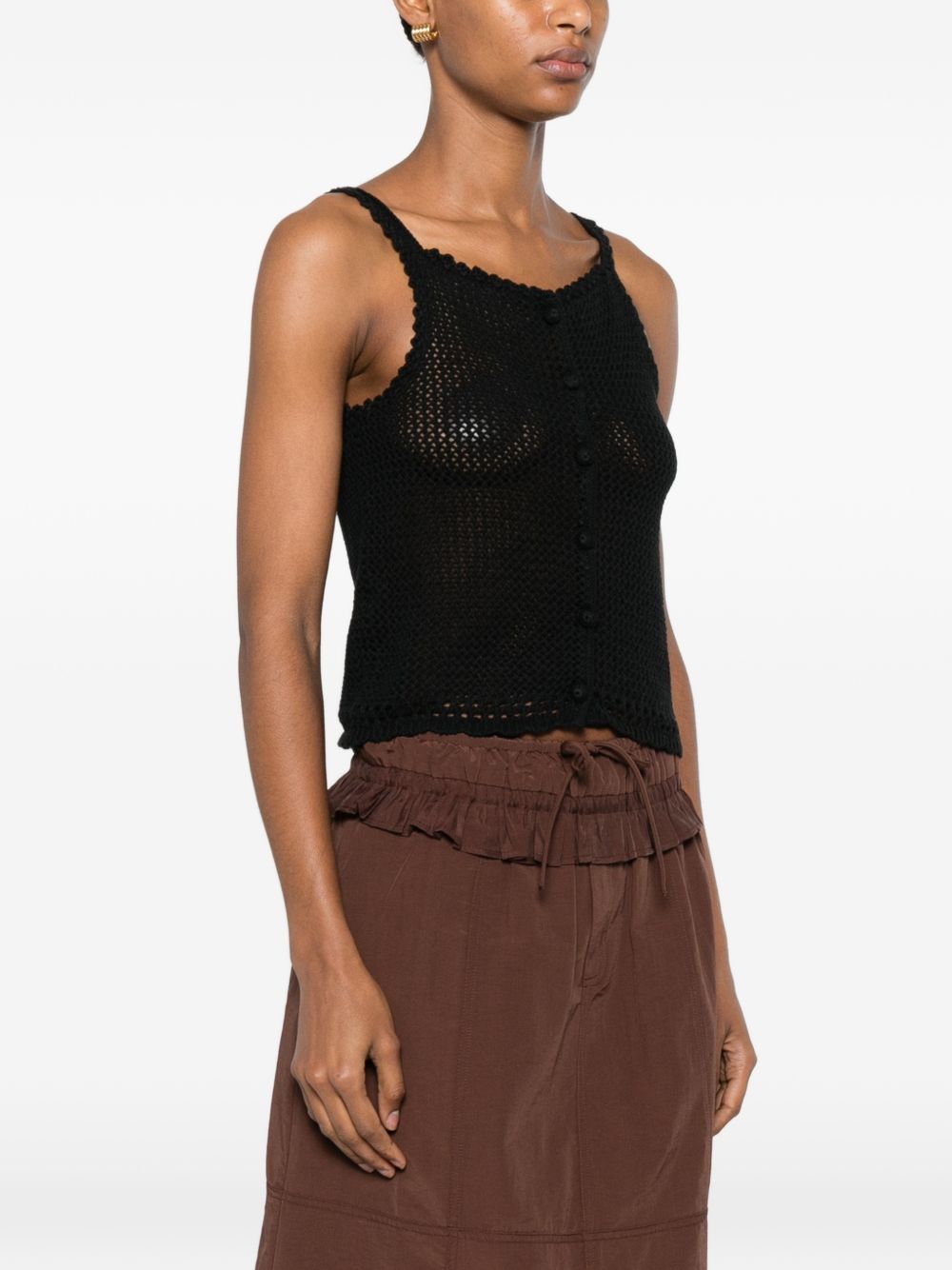 Dunst Linen And Cotton Blend Top