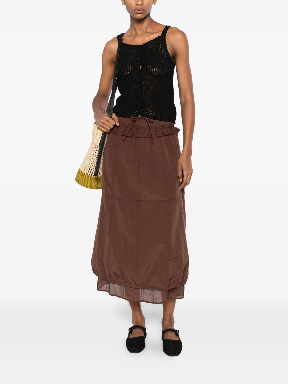 Dunst Linen And Cotton Blend Top