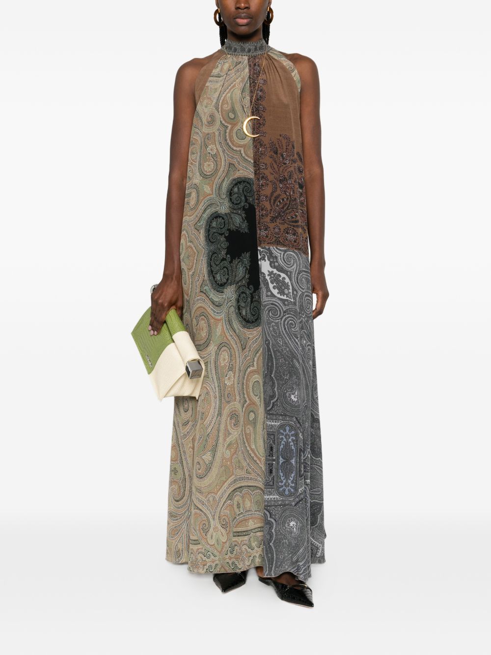 Pierre Louis Mascia Printed Silk Dress