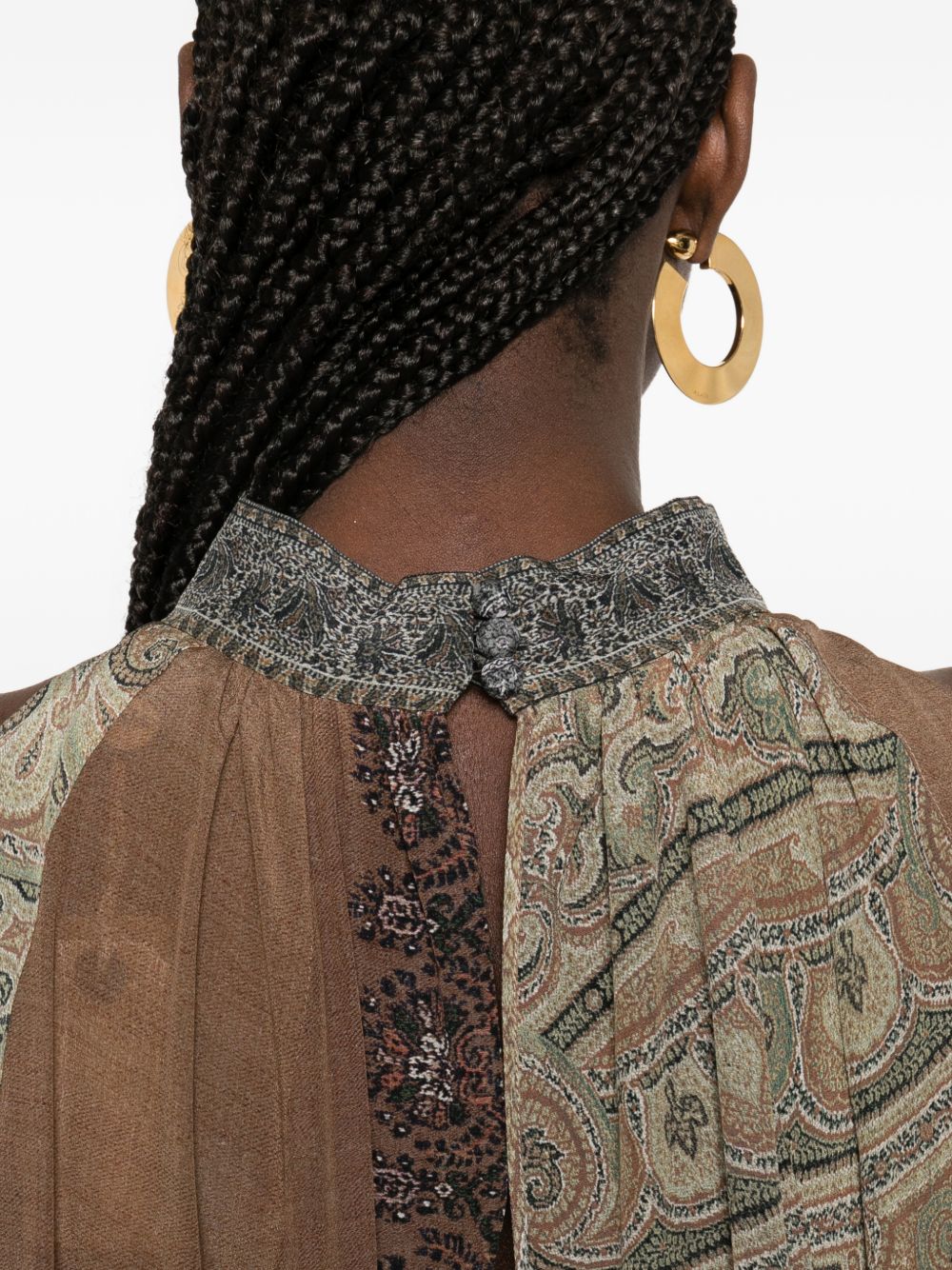 Pierre Louis Mascia Printed Silk Dress