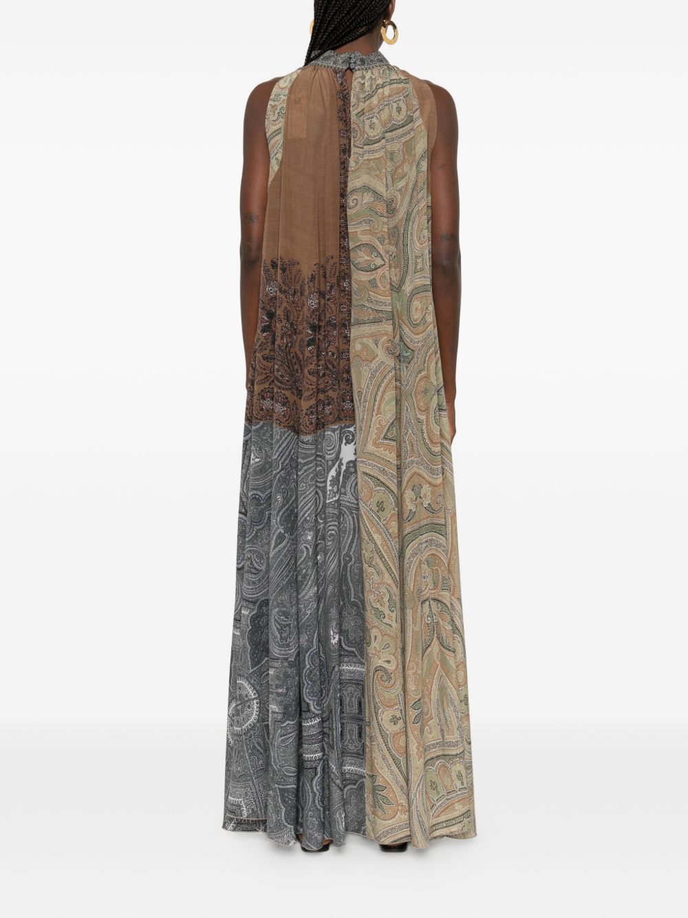Pierre Louis Mascia Printed Silk Dress