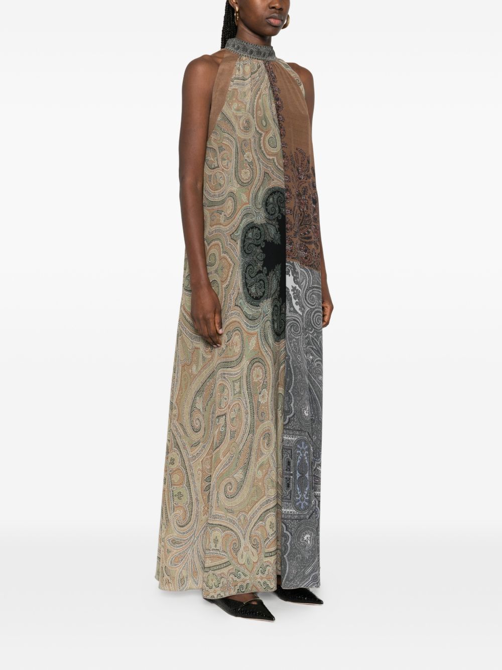 Pierre Louis Mascia Printed Silk Dress