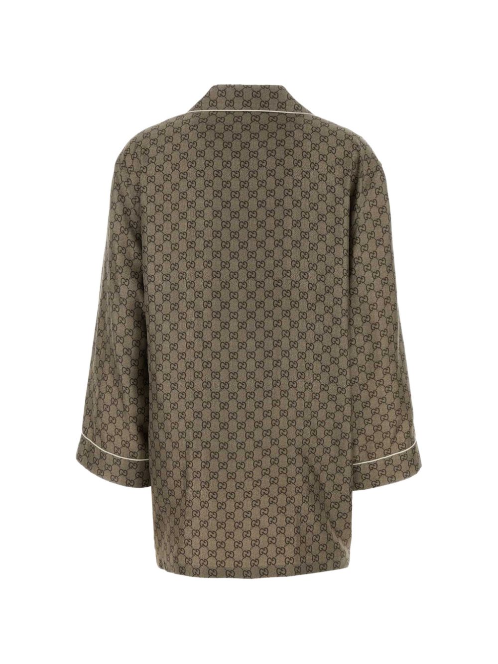Gucci Gg Print Silk Shirt