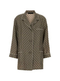 Gucci Gg Print Silk Shirt