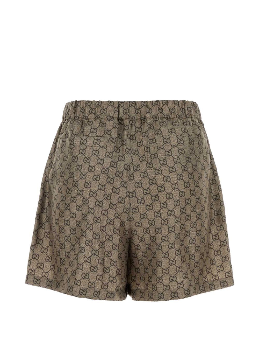 Gucci Gg Print Silk Shorts