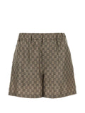 Gucci Gg Print Silk Shorts