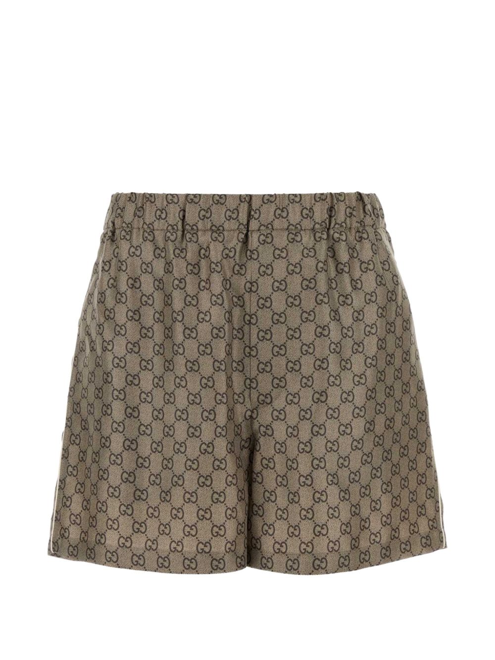 Gucci Gg Print Silk Shorts