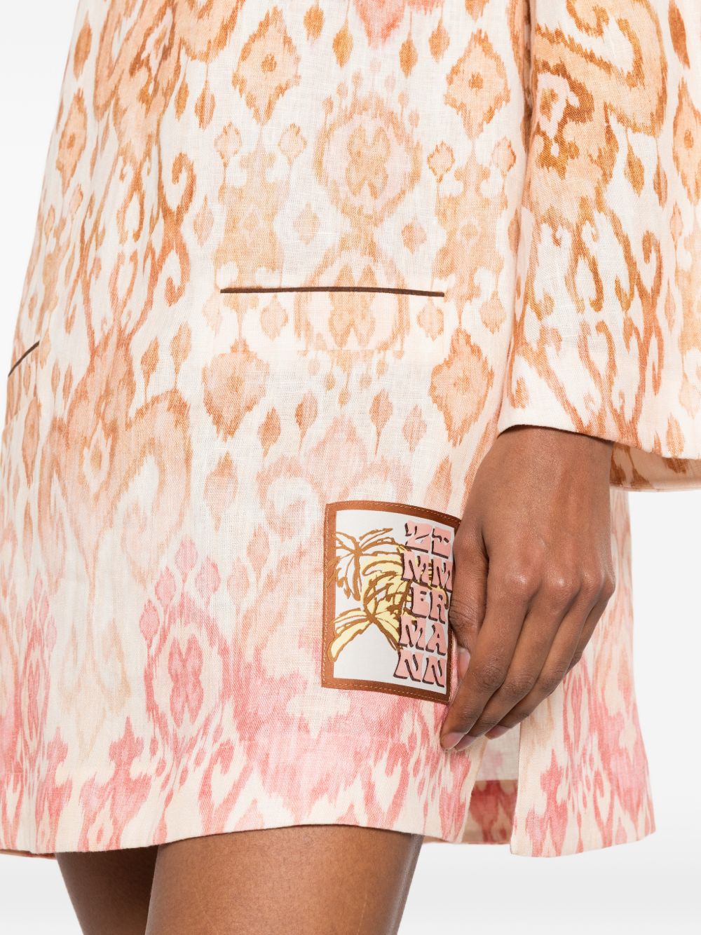 Zimmermann Aster Linen Mini Dress