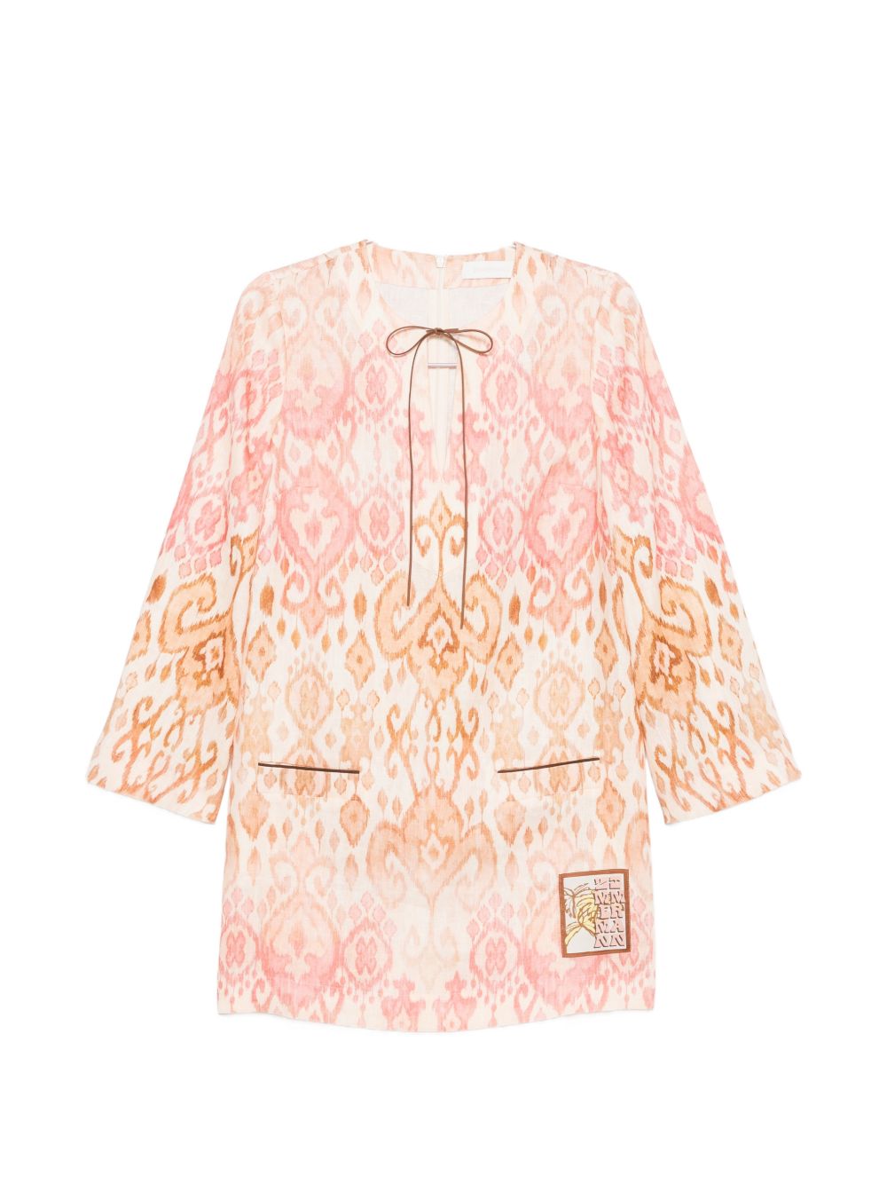 Zimmermann Aster Linen Mini Dress
