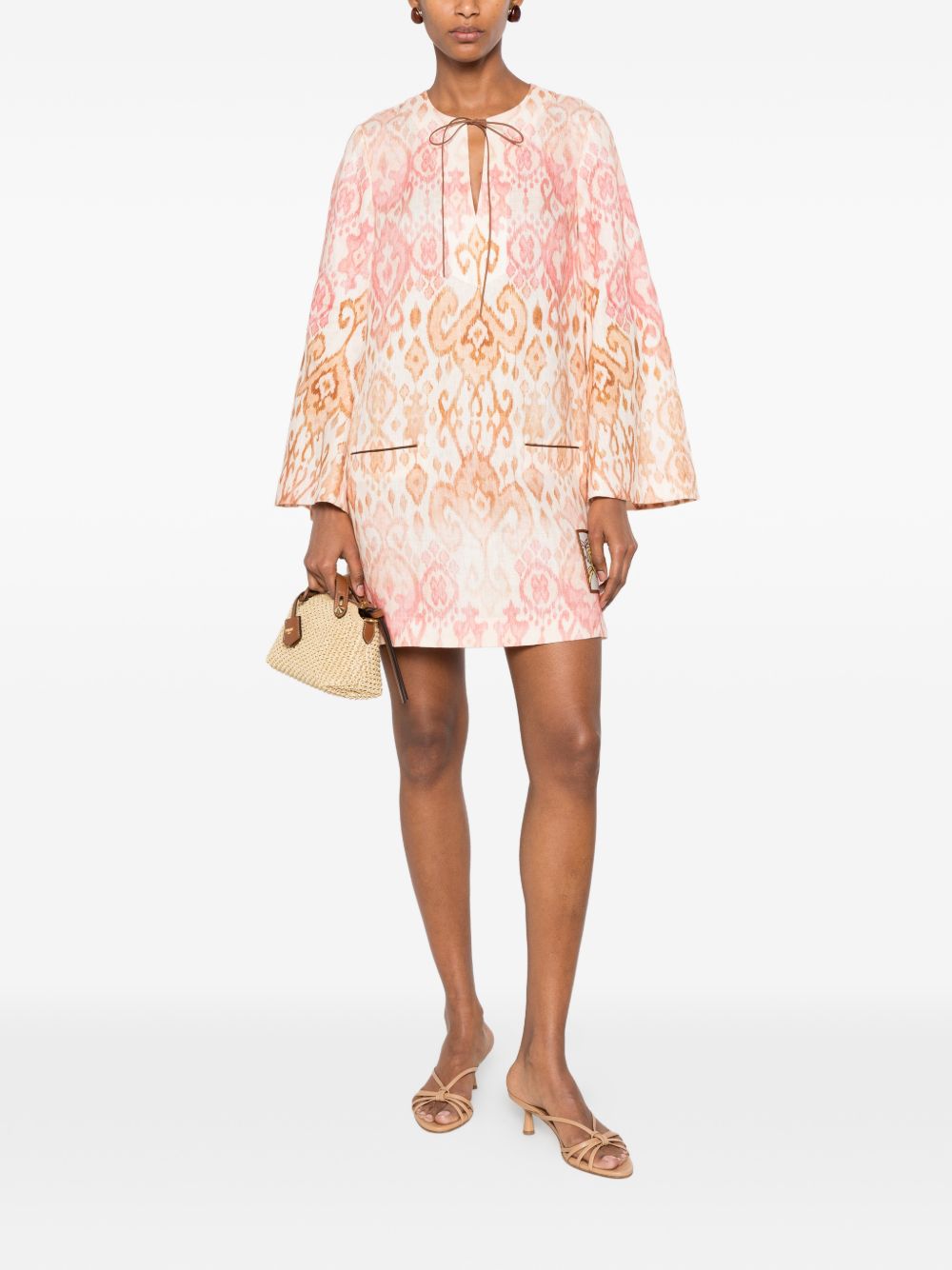 Zimmermann Aster Linen Mini Dress