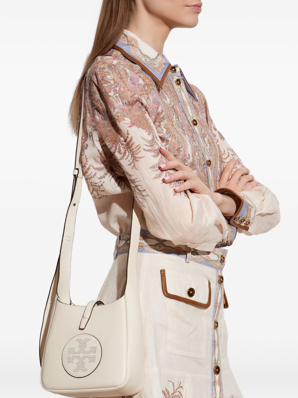 Tory Burch Miller Leather Hobo Bag