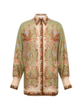 Zimmermann Indra Printed Silk Shirt