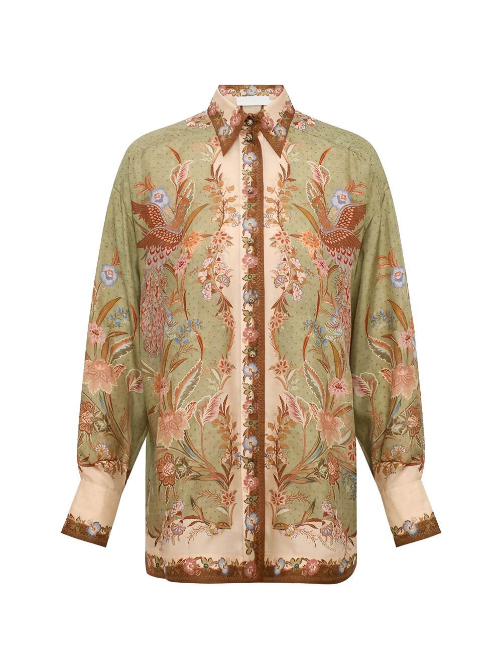 Zimmermann Indra Printed Silk Shirt