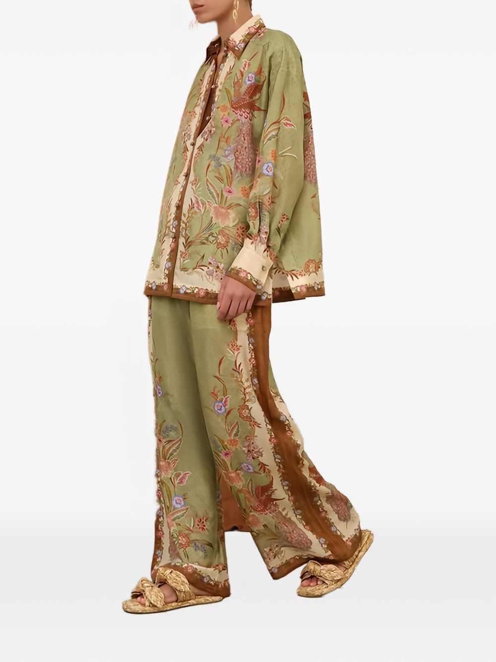 Zimmermann Indra Printed Silk Shirt