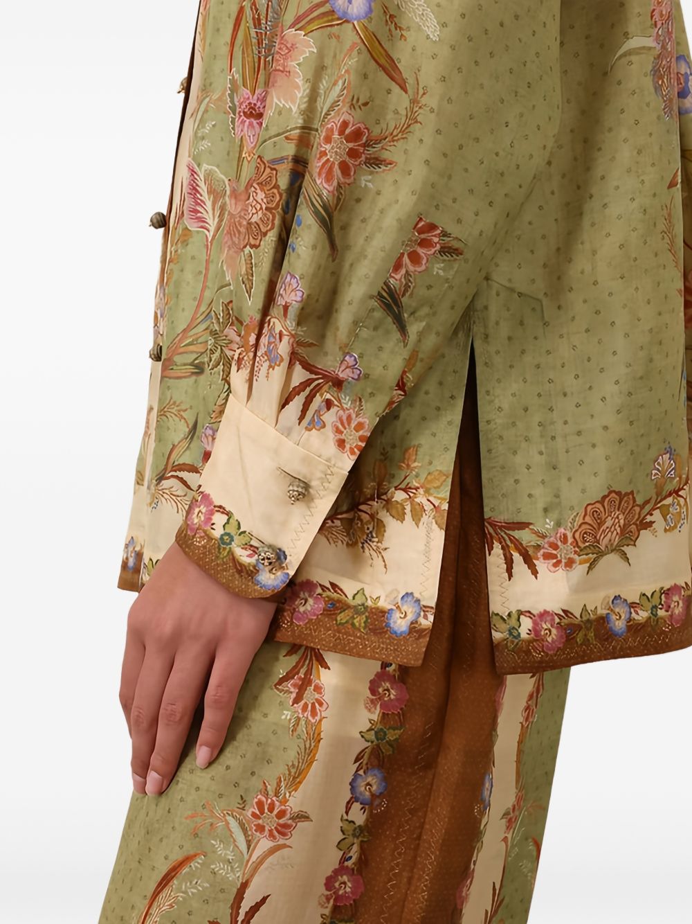 Zimmermann Indra Printed Silk Shirt
