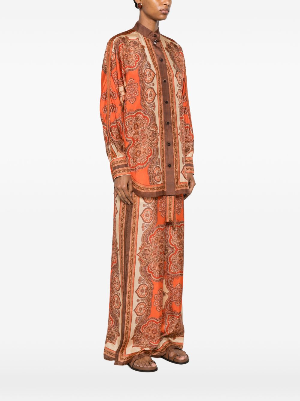 Zimmermann Mahon Printed Silk Shirt