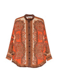 Zimmermann Mahon Printed Silk Shirt