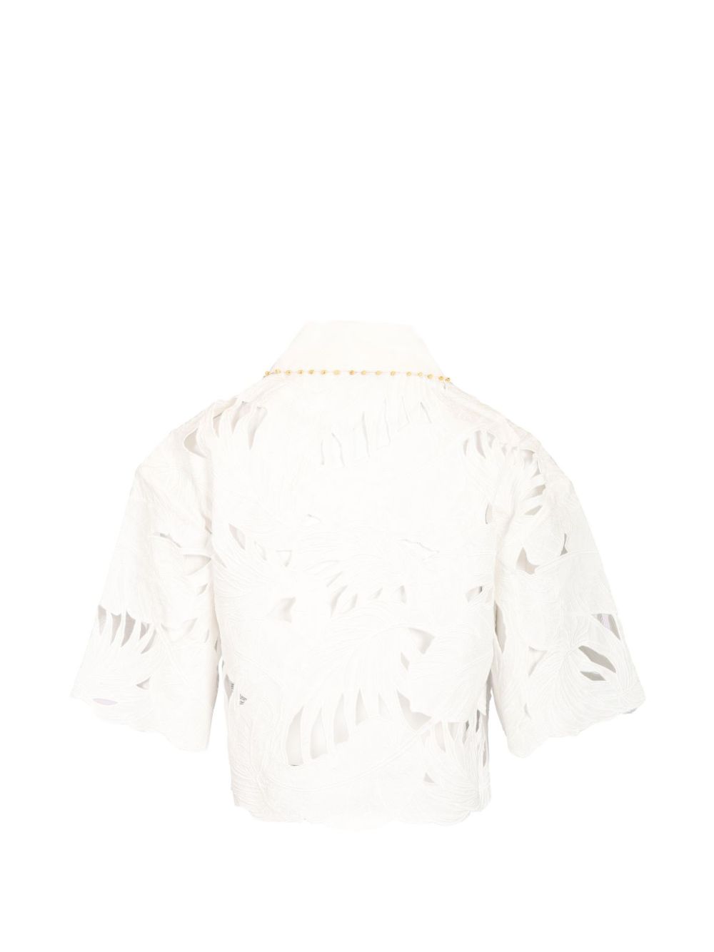Zimmermann Mahon Cropped Cotton Shirt