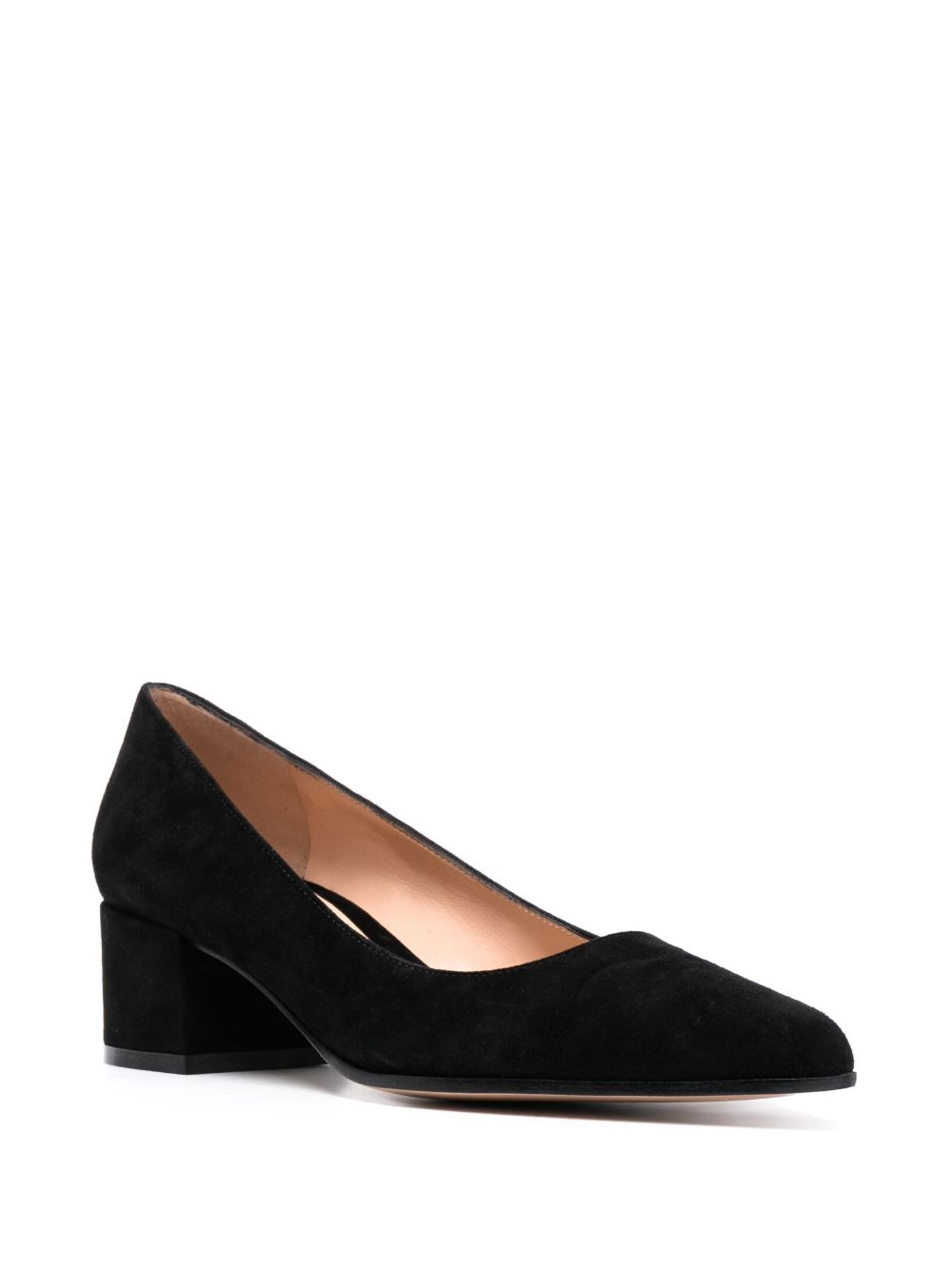 Gianvito Rossi Piper Suede Leather Pumps