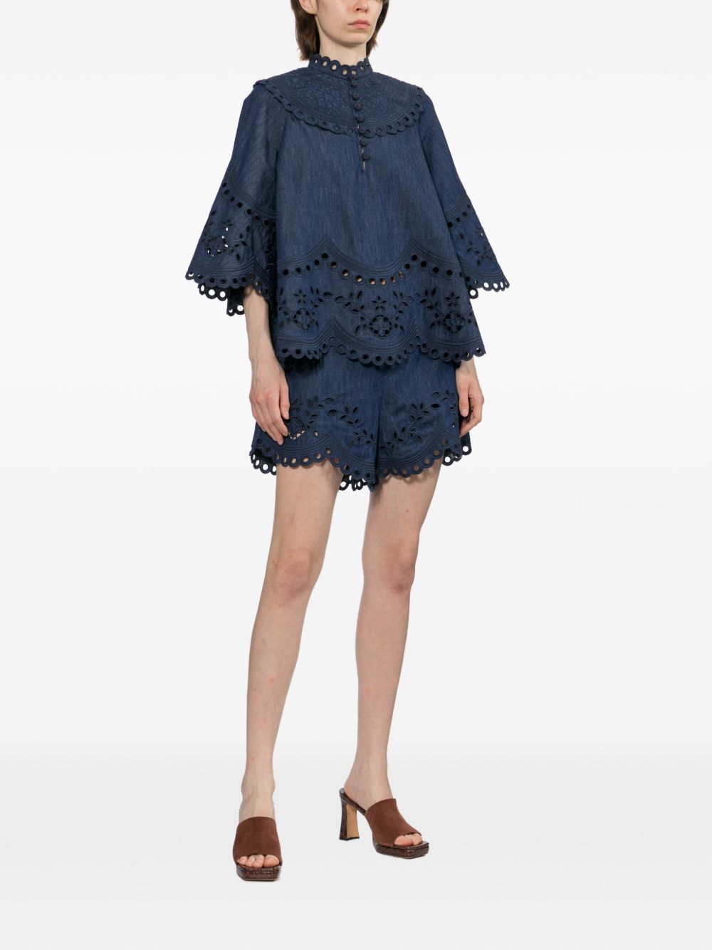 Zimmermann Mahon Denim Shorts