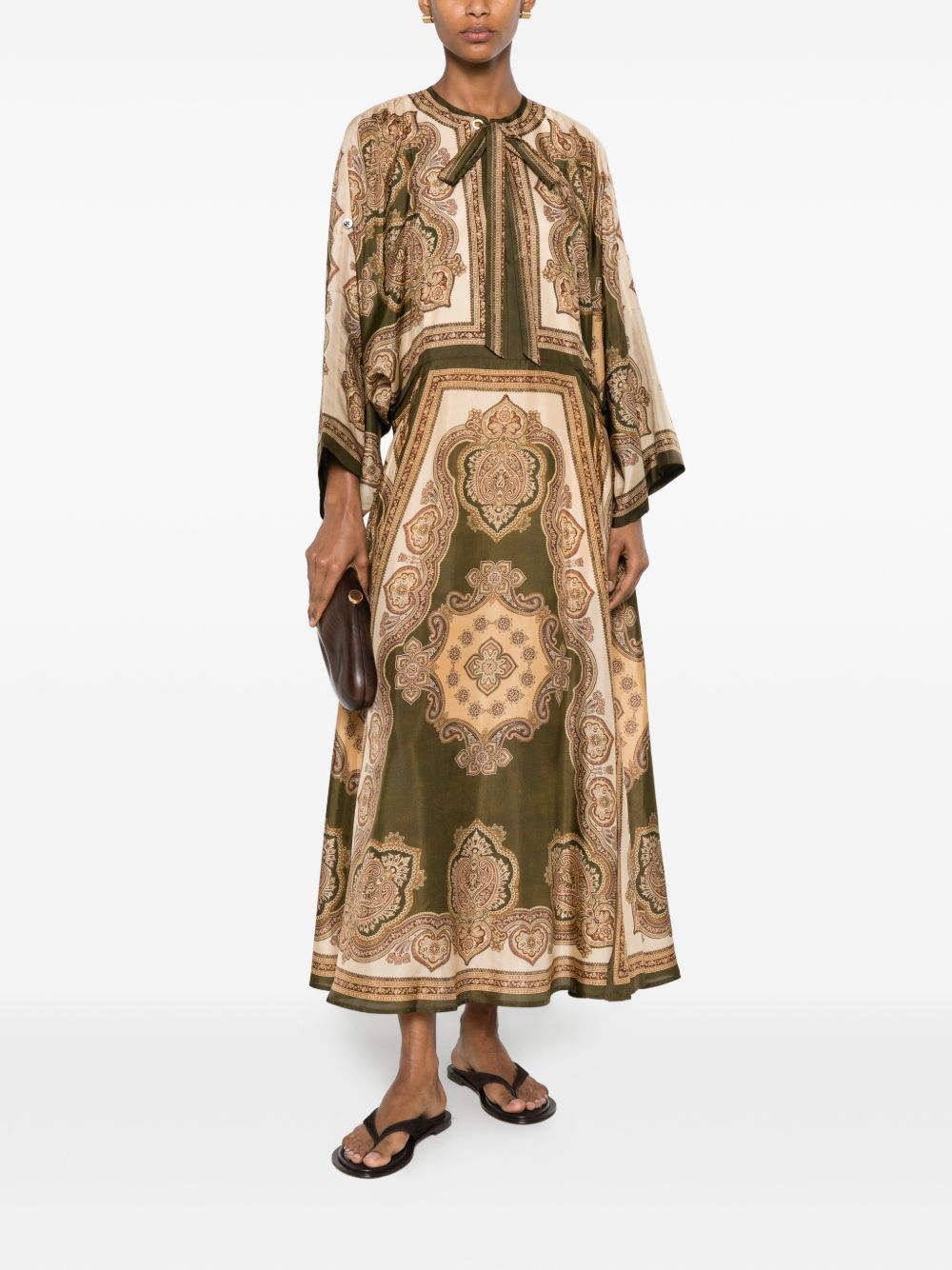 Zimmermann Mahon Printed Silk Dress