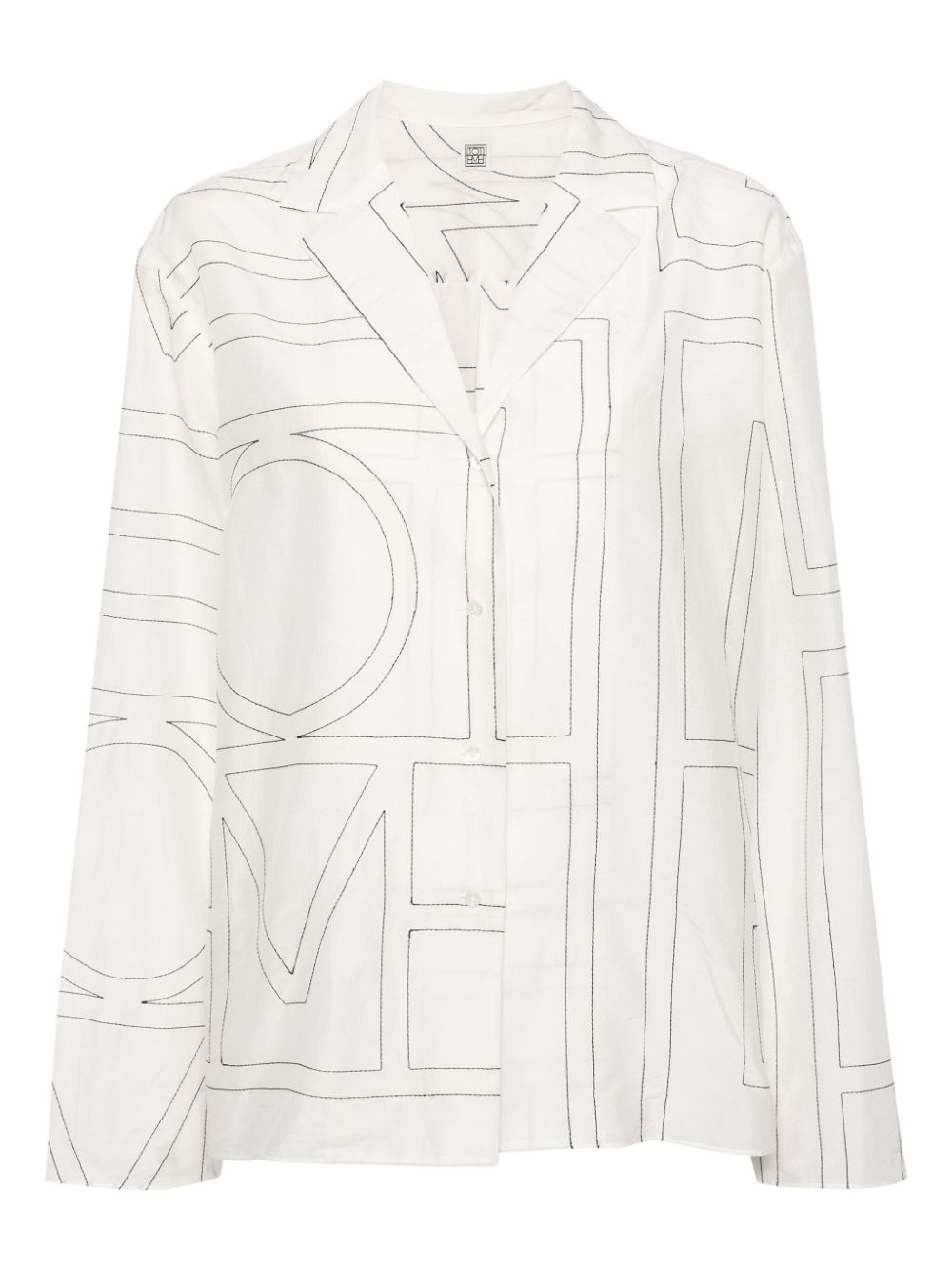 Toteme Pre Cotton Blend Pajama Shirt
