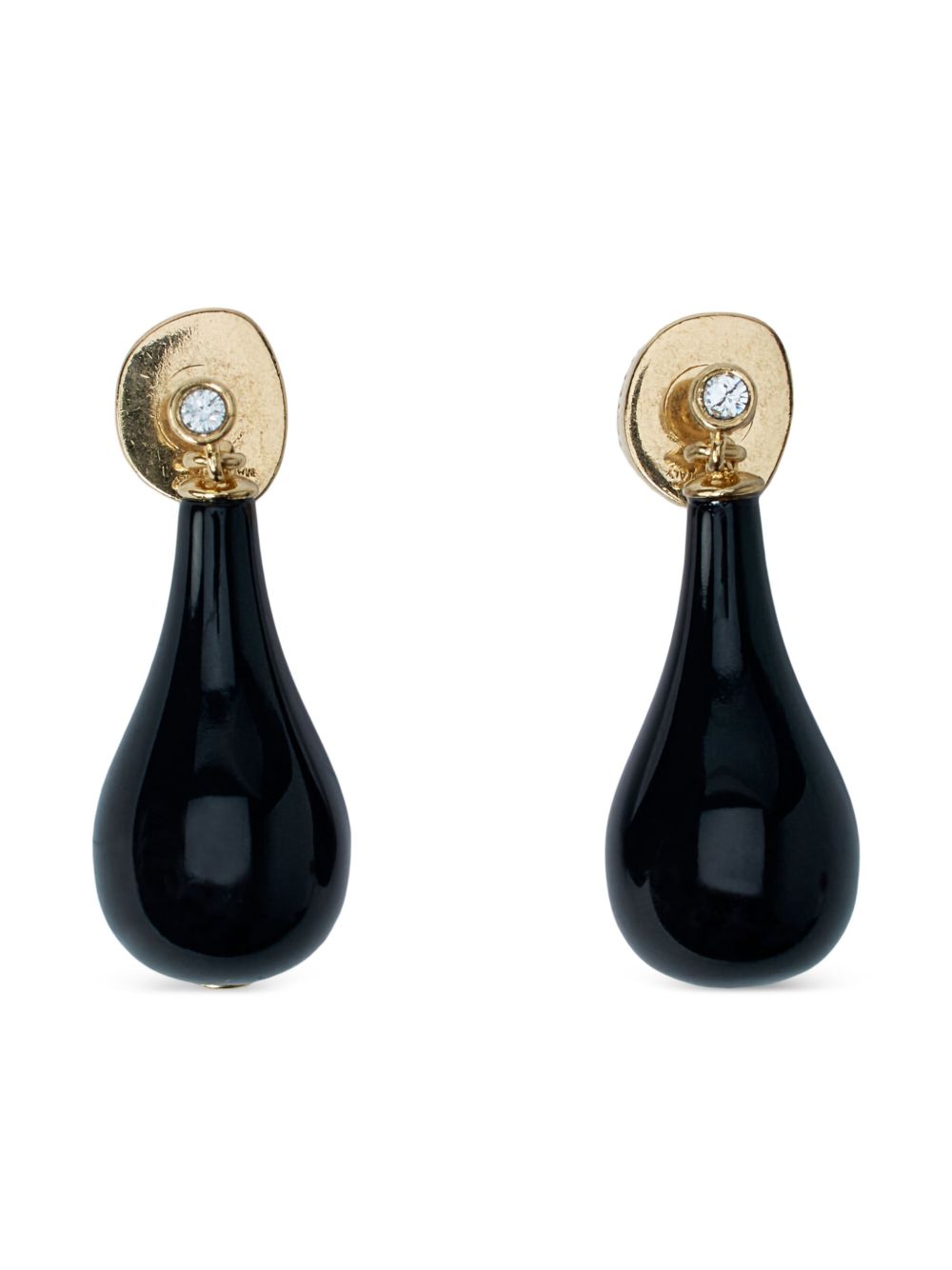 Toteme Pre Onyx Drops Earrings