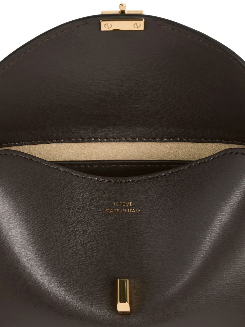 Toteme Pre T Lock Mini Leather Clutch