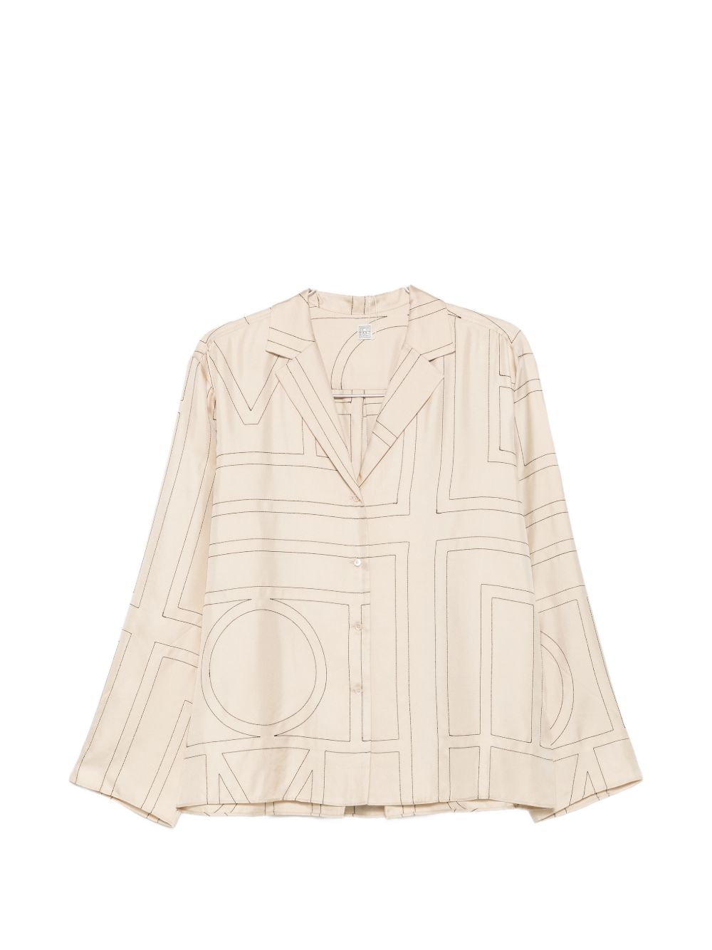 Toteme Pre Monogram Silk Pajama Shirt