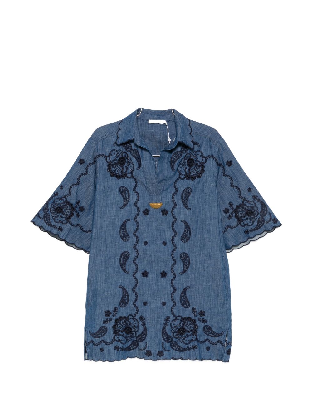 Zimmermann Aster Denim Mini Dress