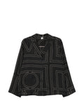 Toteme Pre Monogram Silk Pajama Shirt