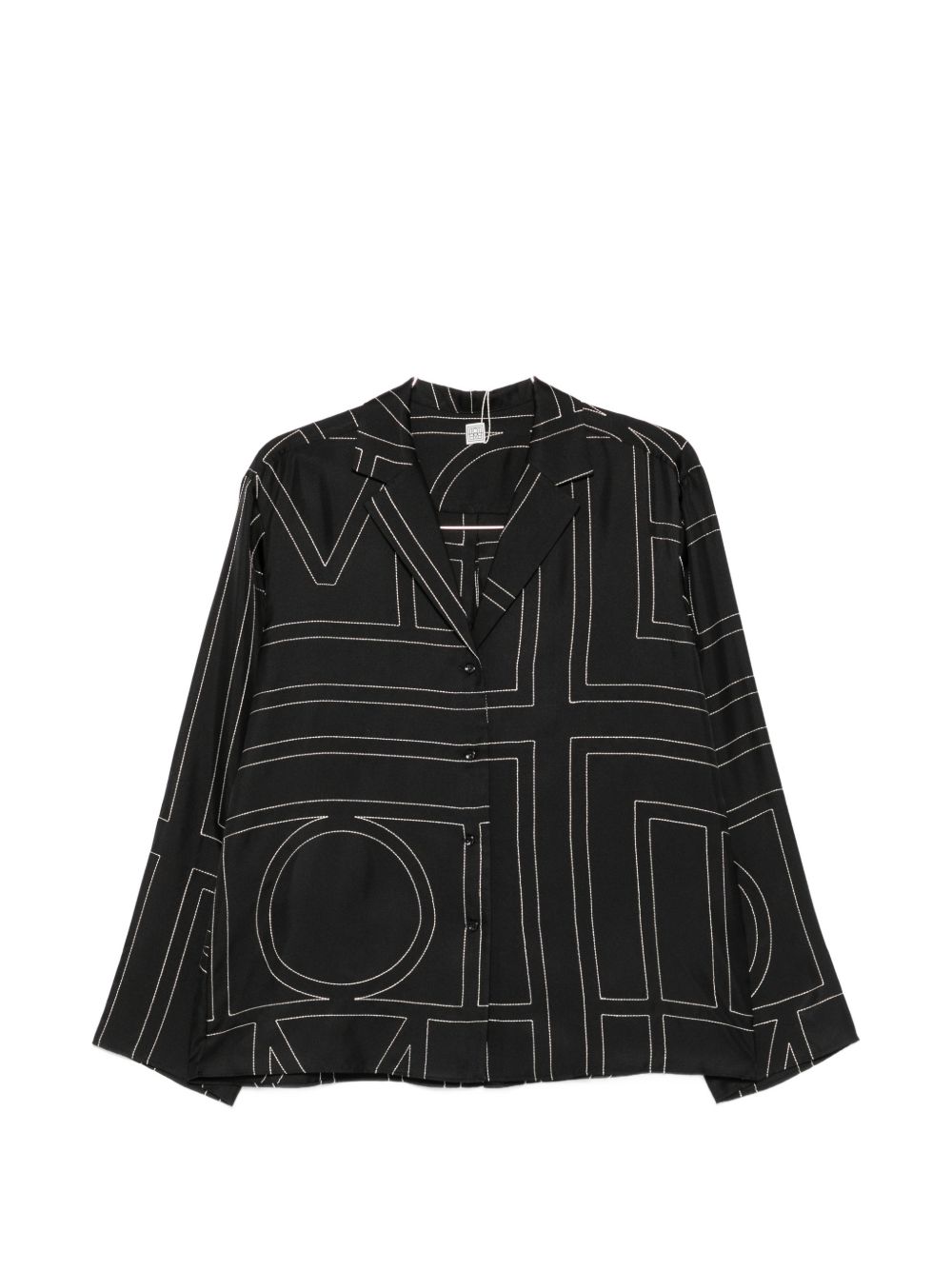 Toteme Pre Monogram Silk Pajama Shirt