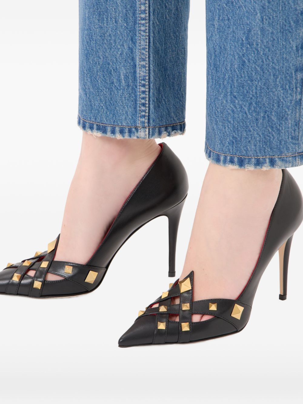 Valentino Garavani Studdy Leather Pumps