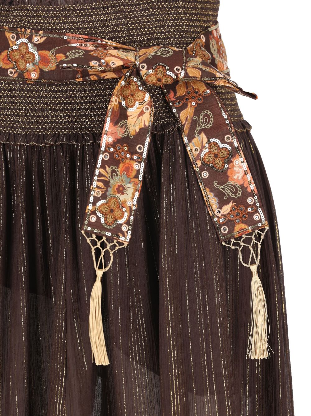Zimmermann Aster Cotton And Silk Midi Skirt