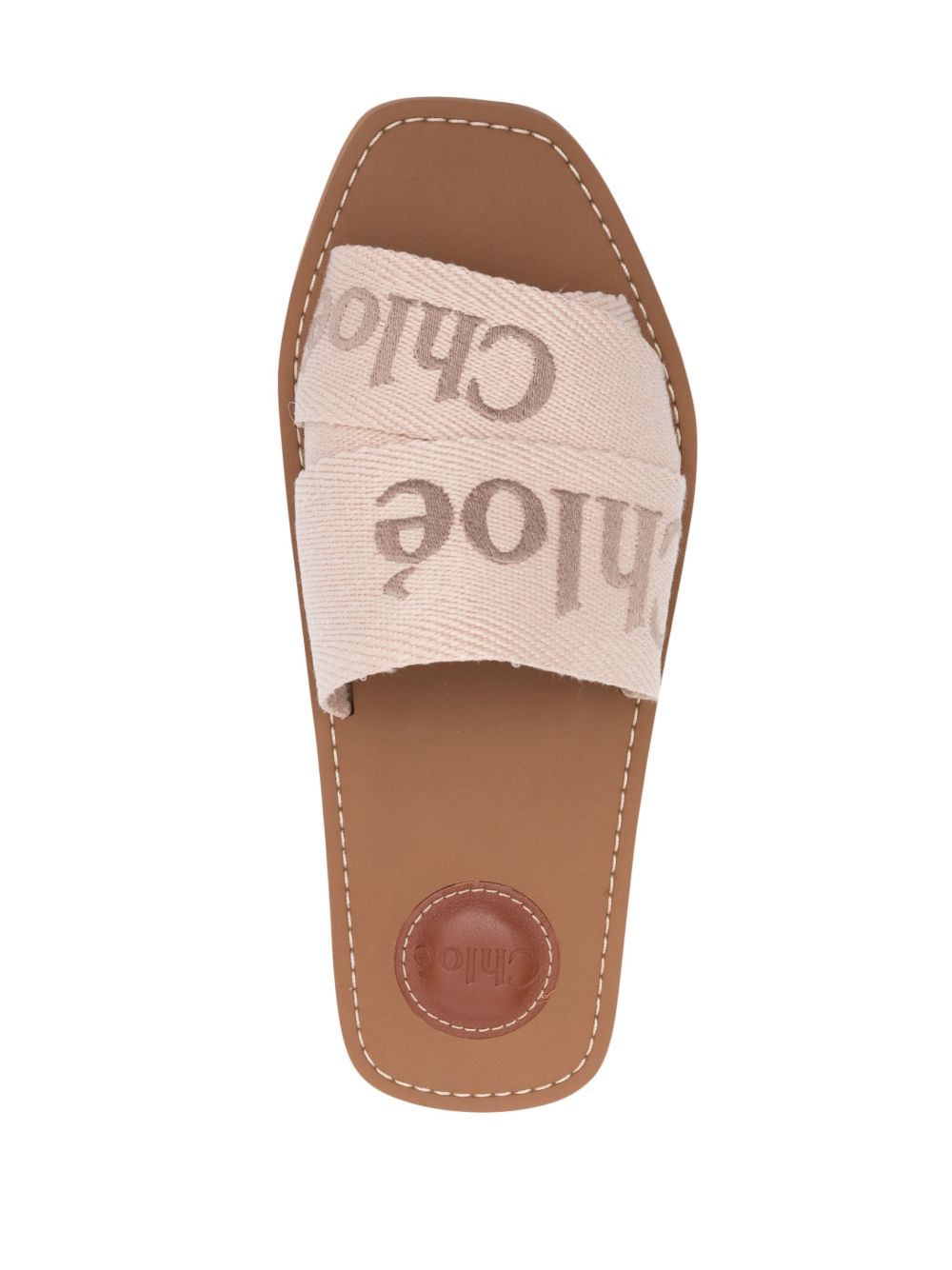 Chloè Woody Linen Sandals