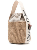 Chloè Woody Small Straw Bucket Bag