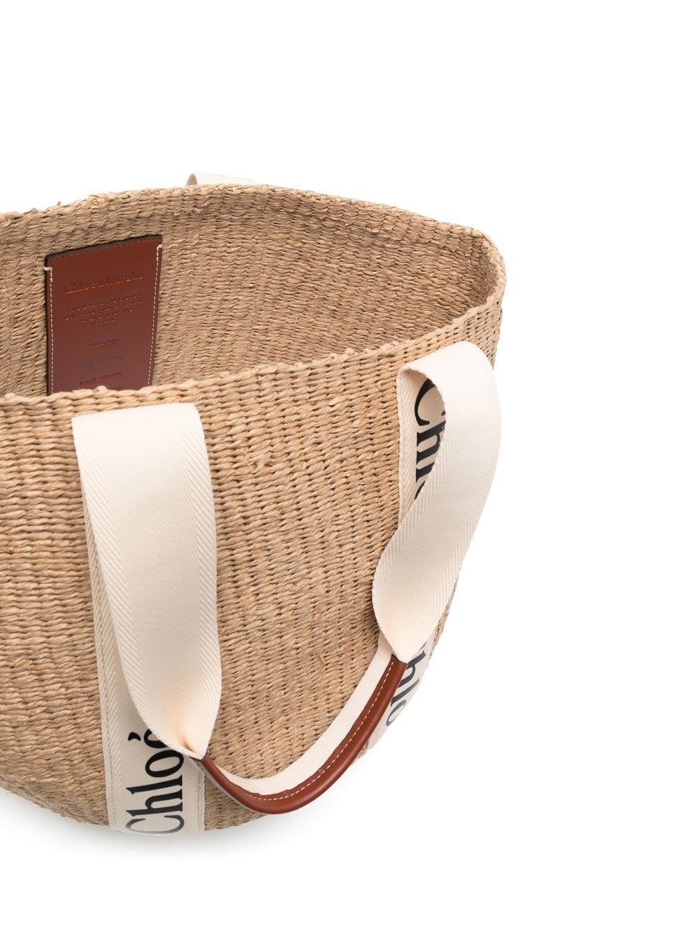 Chloè Woody Large Straw Basket Bag