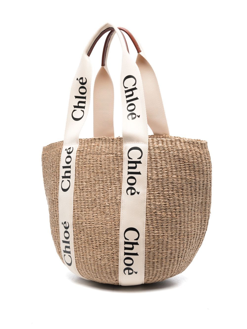 Chloè Woody Large Straw Basket Bag