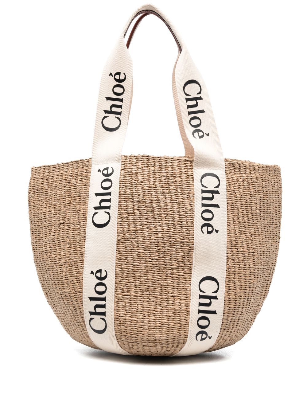 Chloè Woody Large Straw Basket Bag