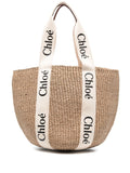 Chloè Woody Large Straw Basket Bag