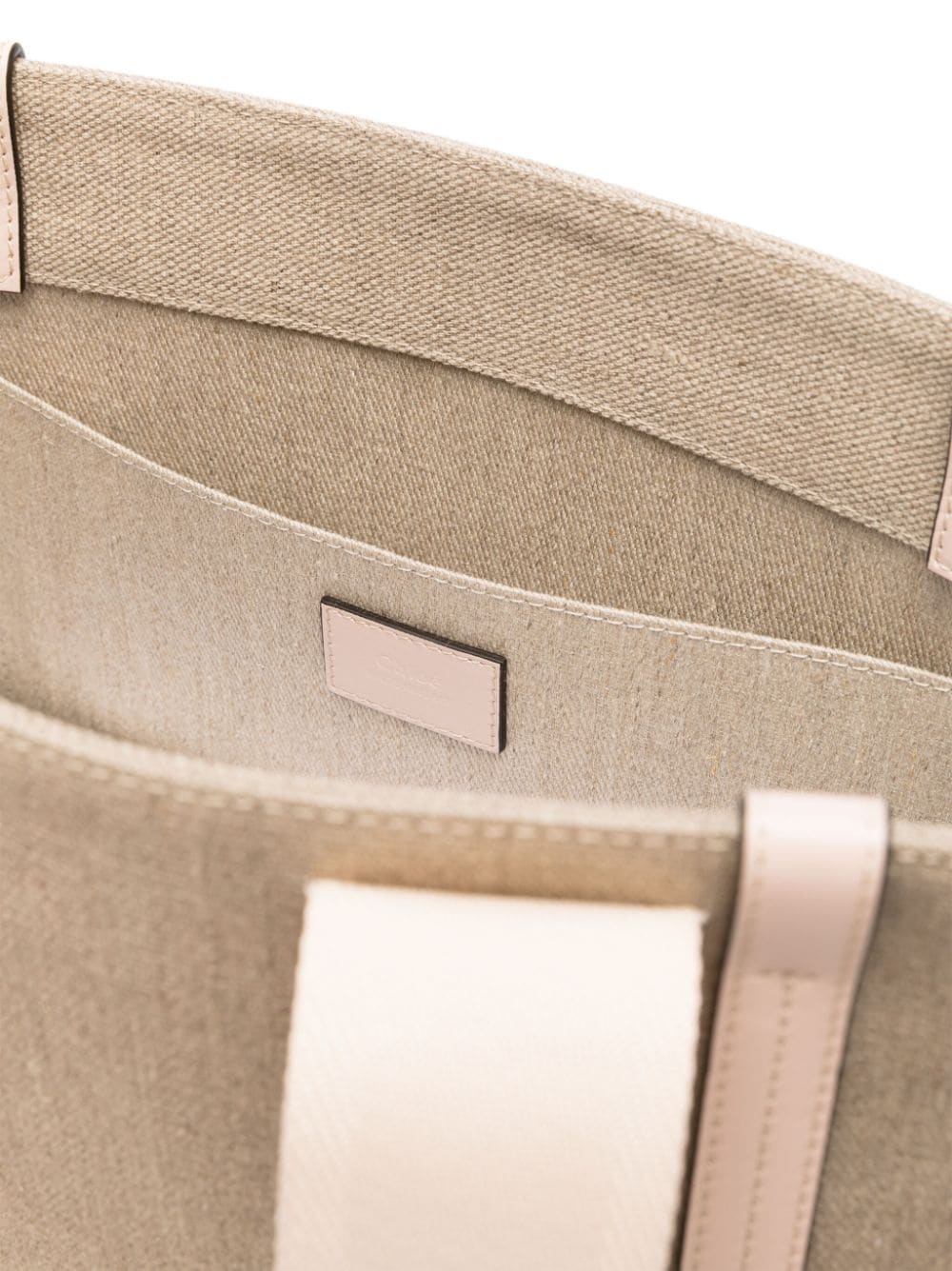 Chloè Woody Medium Linen Tote