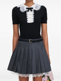Self Portrait Lace Collar Top