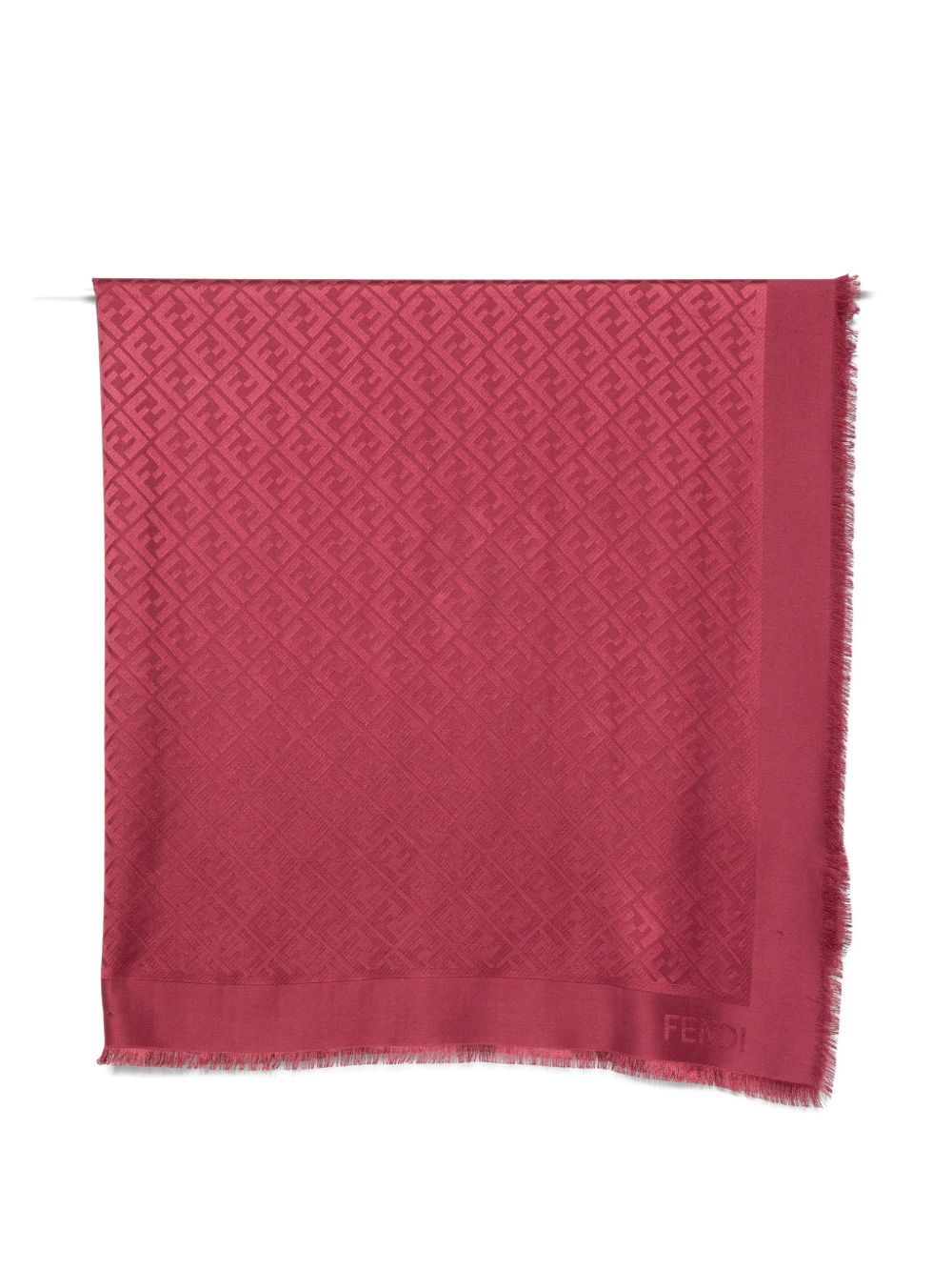 Fendi Ff Wool And Silk Shawl