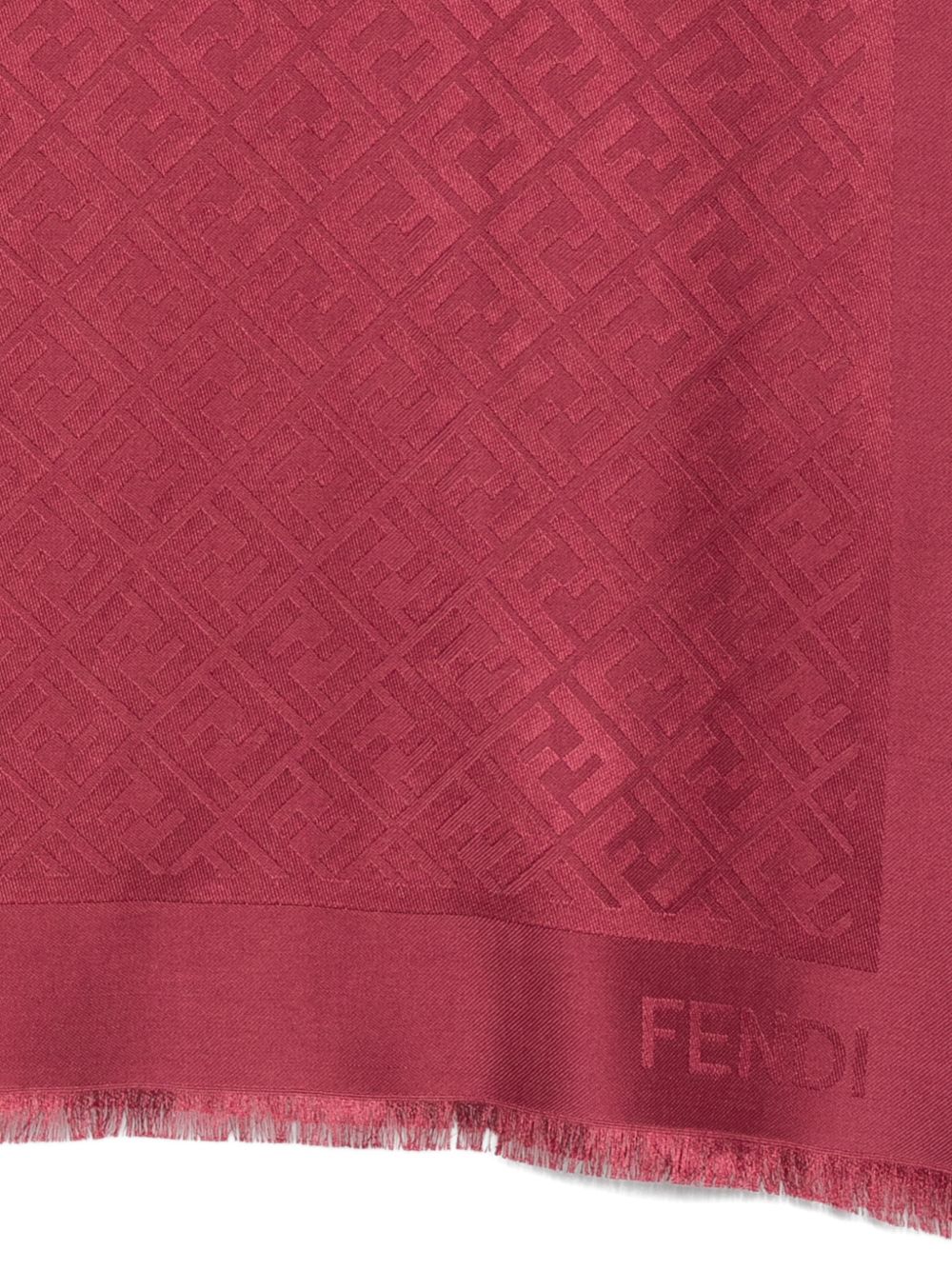 Fendi Ff Wool And Silk Shawl
